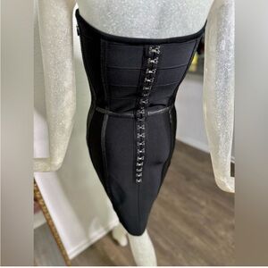 Haute Hippie Strapless Bandage Dress